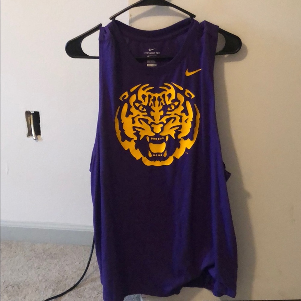 Nike LSU psycho tiger tank top
